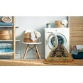 thumbnail image 2 of Ahgly Company Machine Washable Indoor Square Industrial Modern Bakers Brown Area Rugs, 8' Square, 2 of 7