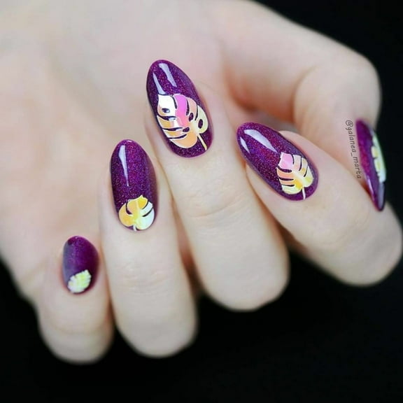 Whats Up Nails Botanical Garden Opal Stickers (Pink) - Daily Charme Collaboration