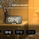 thumbnail image 5 of Reloj despertador Reloj despertador con superficie de espejo digital con altavoz BT y radio FM y pan, 5 of 9
