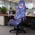thumbnail image 5 of Whosucclay Butterfly Galaxy Star Print Gaming Chair Covers, Stretch Office Seat Covers with Armrest Cover, Rotating Desk Chair Protector Cover Decor for Home, Studio, 5 of 8