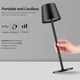 thumbnail image 3 of BGFHome Lámpara de mesa inalámbrica Lámpara de escritorio LED 5000 mAh Lámpara de luz nocturna táctil recargable Diseño minimalista inalámbrico para restaurante/dormitorio/bares/fiesta al aire libre/c, 3 of 5