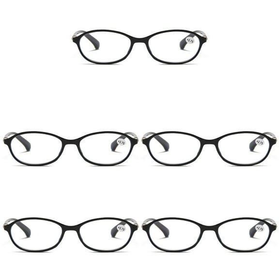 5 Pairs Womens Ladies Blue Light Blocking Reading Glasses Computer Gaming Readers 0.75