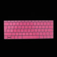thumbnail image 3 of Protector de teclado de silicona suave al tacto, fino, impermeable y lavable, fonético en español rosado, 3 of 9