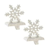 Park Designs Snowflake Stocking Hanger White - Set of 2