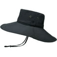 thumbnail image 5 of CoCopeaunts Wide Brim Bucket Hat for Men Sports Hiking Fishing Polyester Twill Chin Cord Breathable Holes Foldable Fisherman Hats, 5 of 8