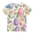 thumbnail image 5 of YABCSAZ Toddler Boy Girl Easter Shirt Summer Casual Loose T Shirts Crewneck Short Sleeve Bunny Outfits Kids Digger Eggs Hunt Tops Cotton Tee Top Blouses Size 5 T, 5 of 8