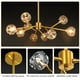 thumbnail image 5 of Lámpara de Techo Weesalife Sputnik 30" Dorada con Cristales y 9 Luces, 5 of 9