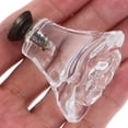 thumbnail image 2 of Shisuyan Tirettes de Tiroir Transparentes Forme de Fleur de Rose 2 Pcs 1.73x1.65x1.65 Po, 2 of 8