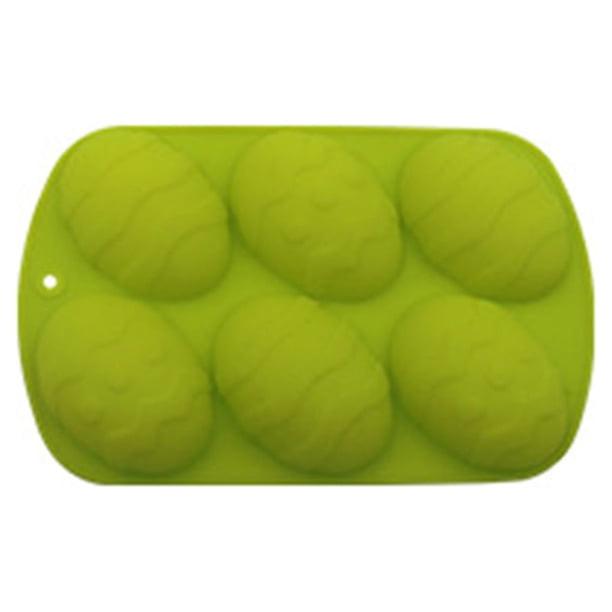 Billuyoard Moldes para fondant molde en relieve huevo de Pascua Herramientas de decoración de pasteles manualidades DIY verde