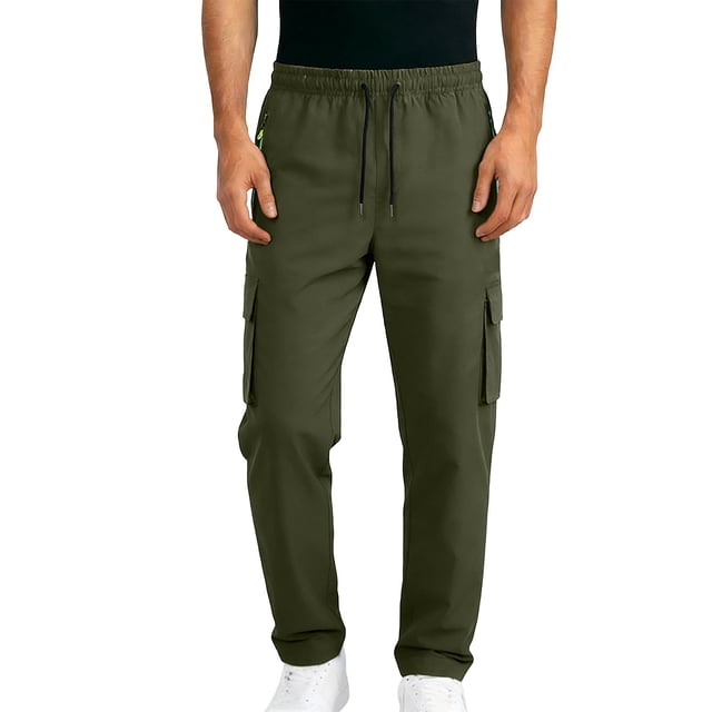 Pantalon d'Extérieur Décontracté Polyvalent pour Usage Quotidien, Pantalon Durable avec Design à Jambe Droite, Idéal pour la Randonnée, le Cyclisme et les Loisirs