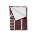 thumbnail image 2 of Shutters Soft Flannel Fleece Throw Blanket, Window Frame with Shutters on a Wooden Wall Vintage Style Artwork Print, Cozy Plush for Indoor and Outdoor Use, 50" x 60", Burgundy and Pink, by Ambesonne, 2 of 6