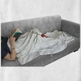 thumbnail image 6 of High Heels Soft Flannel Fleece Blanket, Fashion Typography Woman Legs Minimalist Style Simplistic Drawing, Cozy Plush for Indoor and Outdoor Use, 50" x 70", Scarlet Taupe and White, by Ambesonne, 6 of 6
