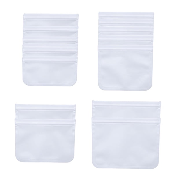 Bolsas reutilizables de un galón para almacenar alimentos, sin BPA, con cierre hermético para carne y verduras. Ste B