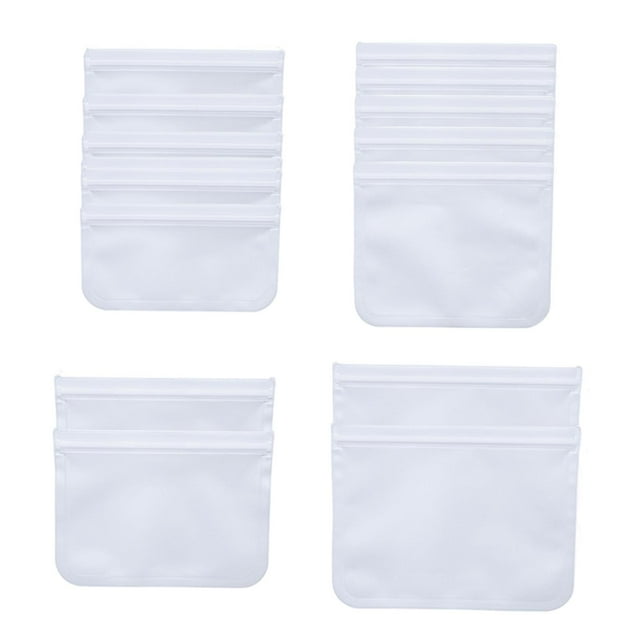 Bolsas reutilizables de un galón para almacenar alimentos, sin BPA, con cierre hermético para carne y verduras. Ste B