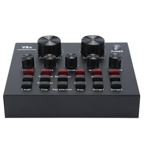 Sound Card,V8 Live Broadcast Sound Multifunction Sound Card Computer ...