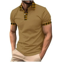 XuJwPNcy Golf Shirt for Men Short Sleeve Sports Tennis T-Shirt Moisture-Wicking Summer Shirts Trendy Collared Workout Tshirts