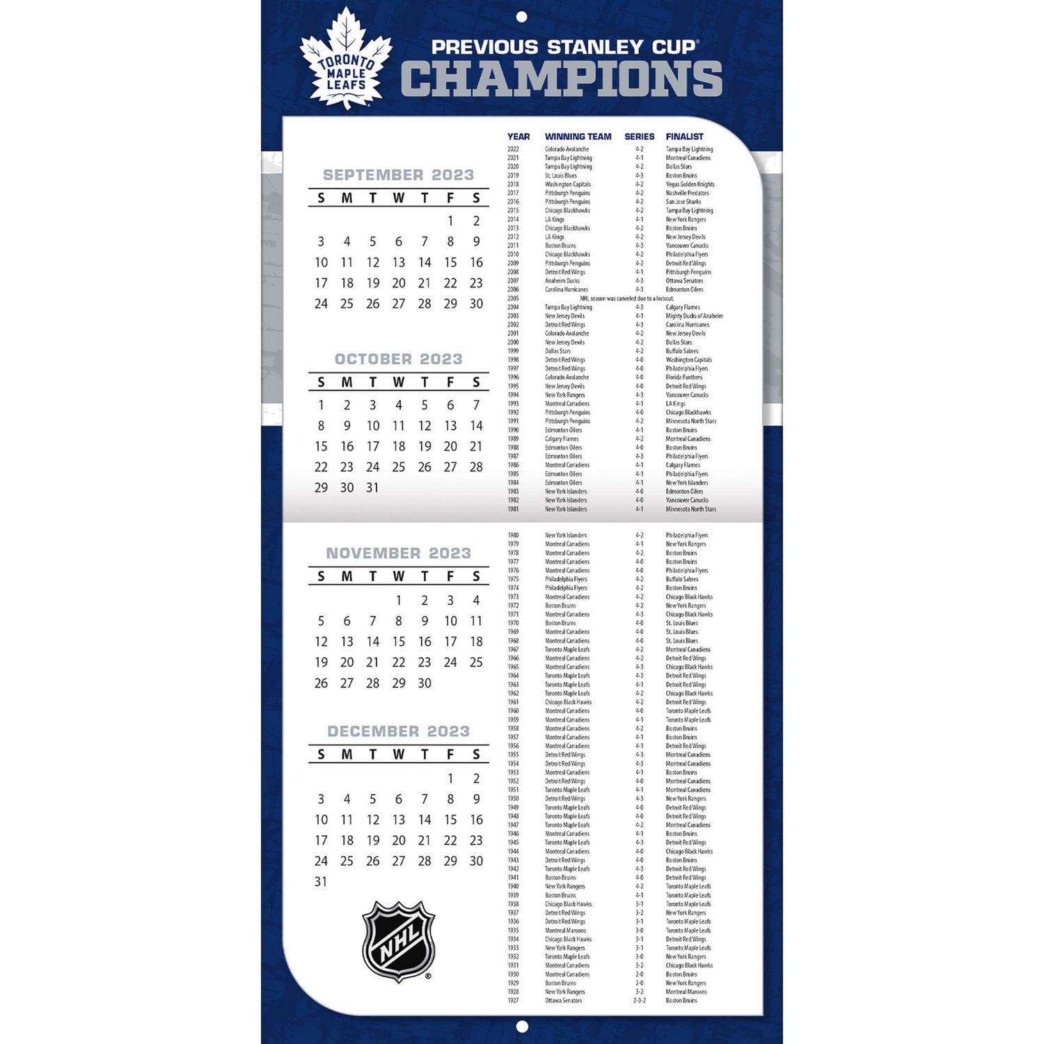 turner-licensing-toronto-maple-leafs-2024-12x24-inch-square-wall-calendar-9798350601626-walmart-ca
