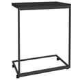 thumbnail image 3 of vidaXL Table d'Appoint avec Roulettes Noir 55x35x70 cm Bois Manufacturé, 3 of 4