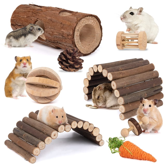 Accesorios de juguete para ratas Cage Sofier Natural Guinea Pig