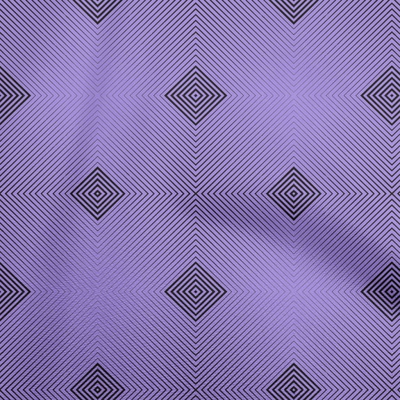 oneOone Cotton Jersey Purple Fabric Moire Quilting Supplies Print Sewing Fabric By The Yard 58 Inch Wide-44