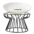 thumbnail image 3 of 1Pcs Moocorvic Cat Bowls,Elevated Cat Bowl,Raised Ceramic Cat Dish with Metal Stand,Pet Water or Food Feeding Station for Indoor Cats,Puppies,Dogs(Only including a Metal Stand), 3 of 7