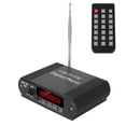 thumbnail image 1 of Amplificador de potencia 3 en 1, reproductor de MP3, radio, amplificador de potencia, reproductor de música inalámbrico con control remoto Bluetooth 5.0, color negro, 1 of 14