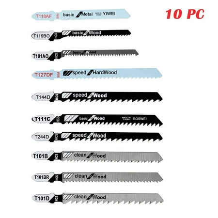 - Toolman Jig Saw Blades Universal Fit 10pc T-Shank set 3