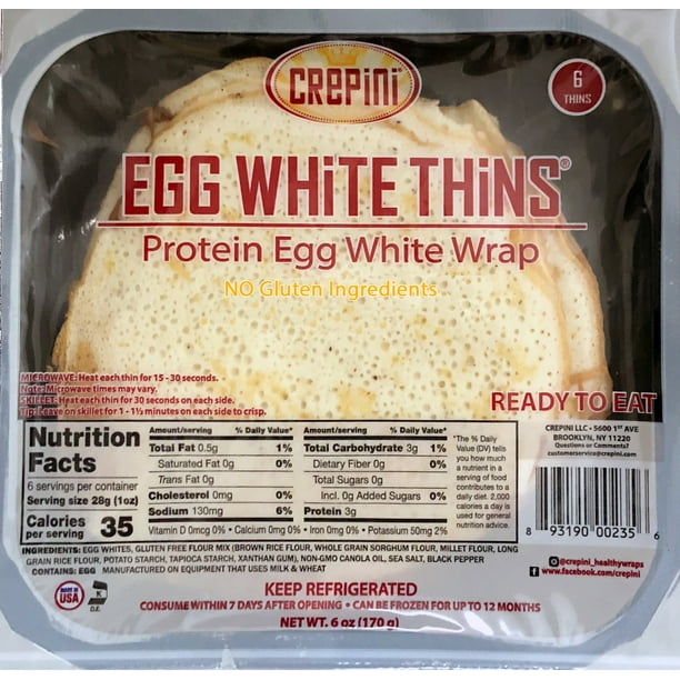 Crepini No Gluten Egg White Thin