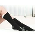 thumbnail image 4 of Winter Heating Socks Rechargeable Electric Heated Socks Battery Powered Cold Weather Cotton Socks with 3 Level Temperature Setting for Men Women Outdoor Riding Camping Hiking Fishing Skiing, 4 of 7