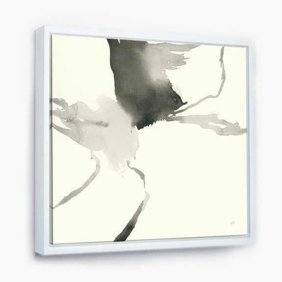 Designart ' minimal geometric Gesture I ' Transitional Framed Canvas