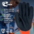 thumbnail image 3 of Guantes Magid T-REX Flex Series TRX400 recubiertos de nitrilo, talla 8, 3 of 4