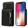 thumbnail image 4 of Nalacover RFID Blocking Wallet Case for iPhone X/XS, Shockproof PU Leather Magnetic Button Zipper Purse Card Slots & Kickstand Crossbody Phone Case with Shoulder & Wrist Strap,Black, 4 of 12