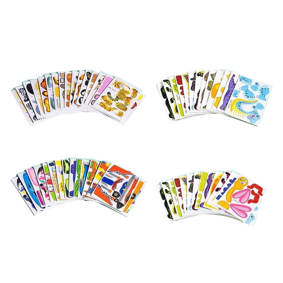 Vogacara Rompecabezas 3D de coordinación mano-ojo para niños de 100 piezas, opciones divertidas y duraderas, rompecabezas de dibujos animados Juguetes de construcción