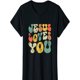 thumbnail image 2 of Vintage Jesus Loves You Christian Women gift T-Shirt Tee For Adult, Men, Women, Teen, Teenager, Adolescent, Youth, 2 of 4
