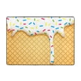 thumbnail image 7 of Area Rugs For Living Room Decor - White Ice Cream Soft Anti Slip Throw Washable Rugs 5x7 For Bedroom, Indoor Carpet For Bedroom Living Room 80x58In, 7 of 7