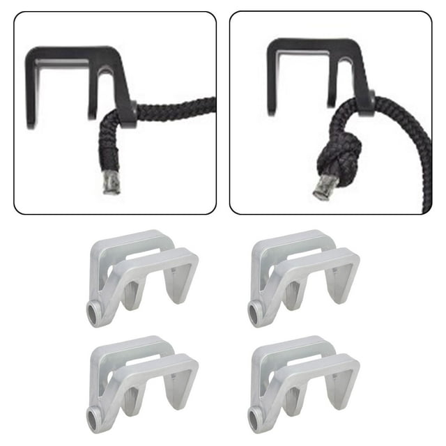 4Pcs Pontoon Boat Clips, Boat Square Rail Cleats, Boat Clips, Fast Adjust Easy to Use Boat Holder for Yacht Boat
