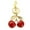 A-Red, variant on HomeDM Cherry Keychain Cute Fluffy Cherry Pendant for Handbags Car Key Chain, Birthday Christmas Mothers Day Gifts Cherry Accessories
