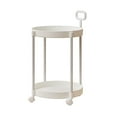 thumbnail image 2 of Wzzjkit Home Coffee Table Movable Shelf Sofa Side Table Cart Bedside Shelf with Wheels Shelf, 2 of 6
