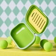thumbnail image 4 of Travel Soap Case, Waterproof Portable Container with Ventilated Lid, Cute Bath Accessory for Hotels, Gym, Compact Toiletry Storage Solution Green 4.52x2.95x1.88'', 4 of 7