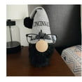thumbnail image 3 of City Skyline Las Vegas Eyewear Stand Gnome – 8” Fabric Hat Glasses Holder with Faux Fur Beard & Wooden Nose – Customizable City Name & Skyline Décor, 3 of 5