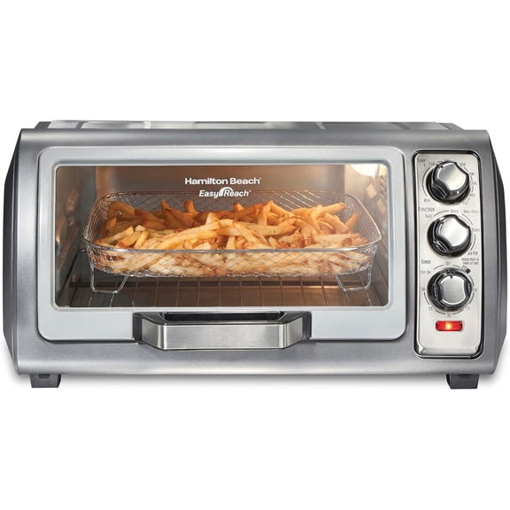 6-Slice Countertop Air Fryer Toaster Oven Combo, Sure-Crisp Technology, Bake Broil Toast