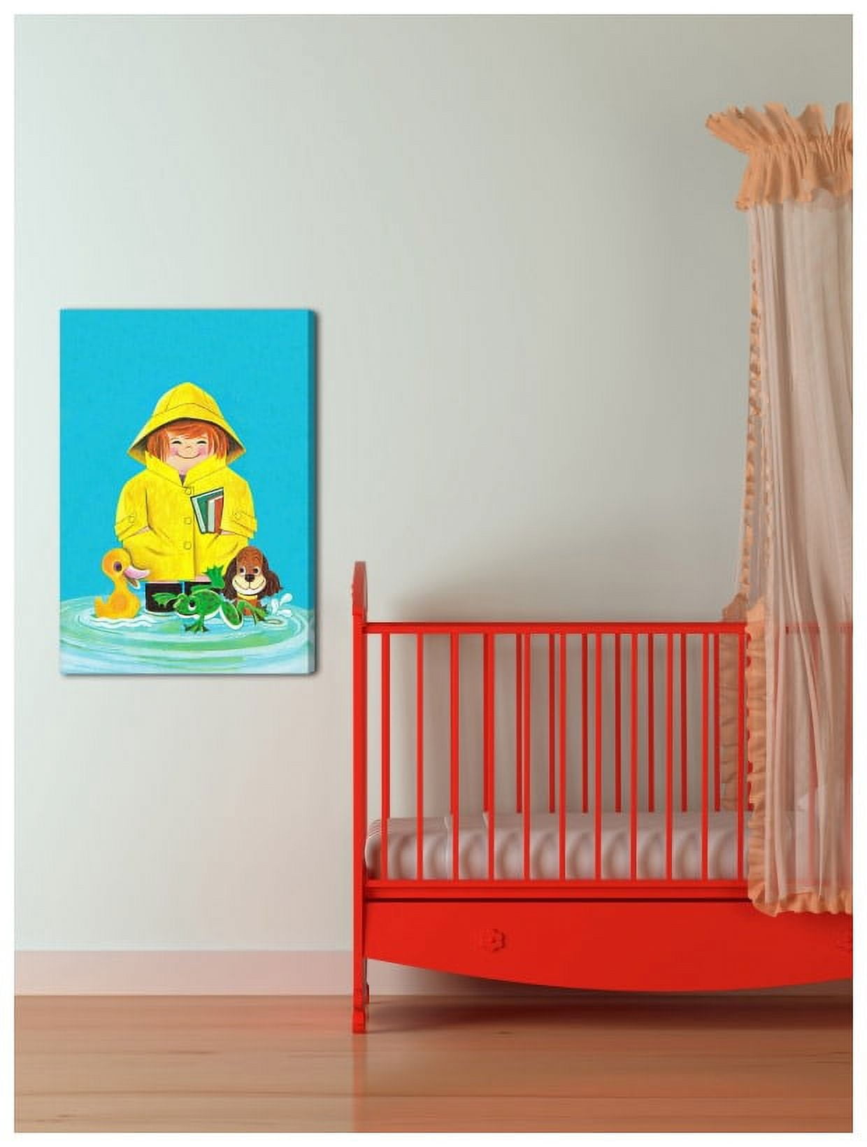 Marmont Hill "Duck Frog and Dog" by Curtis Painting Print on Canvas
