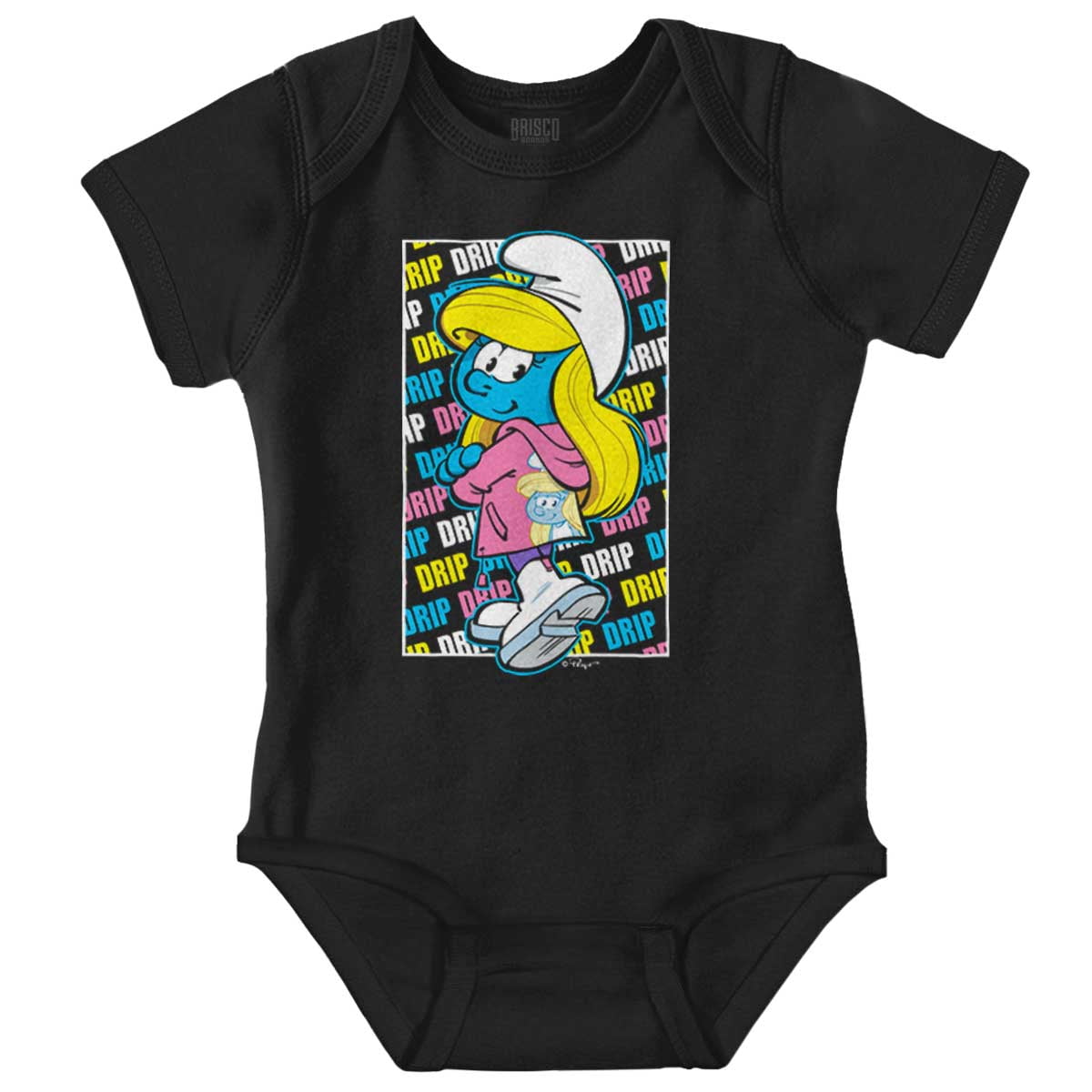 Urban Streetwear Smurfette Drip Bodysuit Jumper Girls Infant Baby Brisco Brands NB