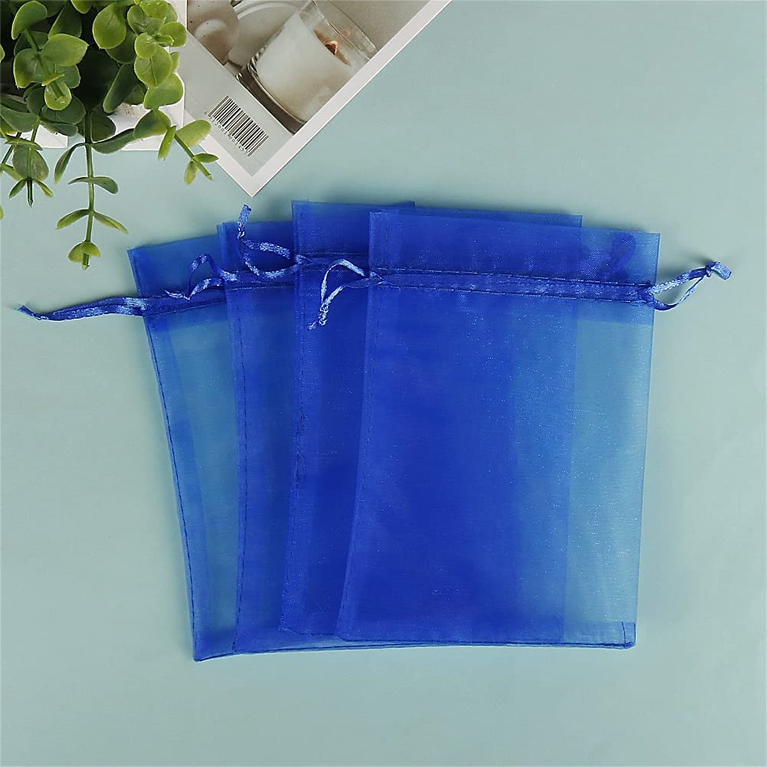 Clothing Logo Jewelry Bag Organza Bag Nylon Bag Solid Colored Favor Bag  Drawstring Pouch