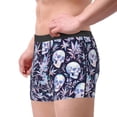 thumbnail image 2 of Pofeuu Skull flower crystal Print Men’s Boxer Briefs, Moisture-Wicking Underwear, Regular,Trunk-Large, 2 of 5