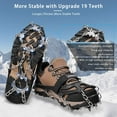 thumbnail image 5 of OROOTL Ice Cleats Walk Traction Cleats Crampons for Hiking Boots Snow Shoes, Non Slip Ice Cleats for Shoes and Boots Men Women, 5 of 6