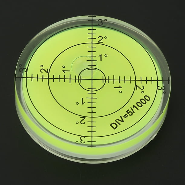 Burbuja De Nivel De Ojo De Buey De Precisión, Burbuja De Nivel Pequeño, Plataforma De Cámara De Instrumentos De Medición De Muebles De Plástico ABS Para Báscula Electrónica Fyydes Level Bubble