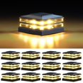 thumbnail image 1 of Luces solares tipo poste EXCMARK, paquete de 12 unidades, impermeables, modo dual, 1 of 7