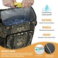 thumbnail image 3 of Colorful Paisley Pattern Insulated Backpack Cooler, Waterproof & Leak Proof, High-Performance Insulation, Perfect for Travel, Camping, and Outdoor Activities, 3 of 4