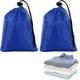 thumbnail image 2 of 2 Piezas Bolsas con Cordón de Poliéster Azul Bolsas con Cordón para Ropa Bolsas con Cordón con Asa Almacenamiento de Ropa Bolsas con Cordón a Prueba de Polvo Publicidad y Promoción, 2 of 5